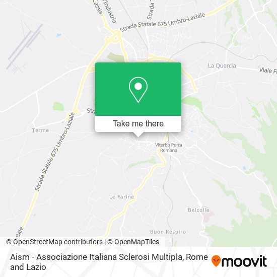 Aism - Associazione Italiana Sclerosi Multipla map