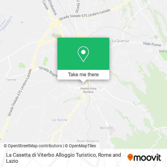 La Casetta di Viterbo Alloggio Turistico map