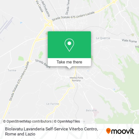 Biolavatu Lavanderia Self-Service Viterbo Centro map