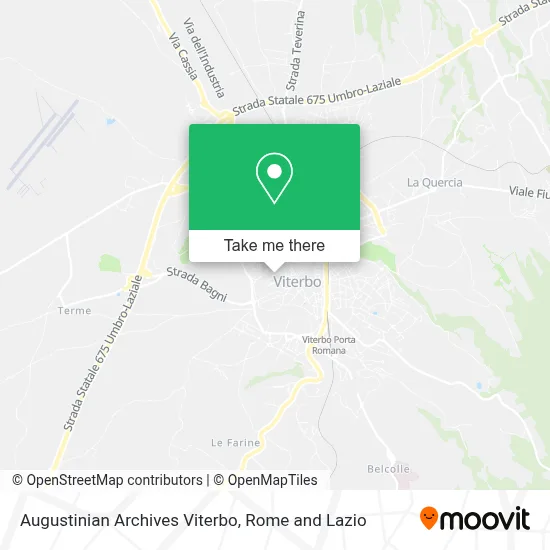 Augustinian Archives Viterbo map