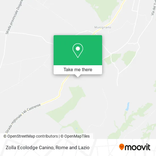 Zolla Ecolodge Canino map