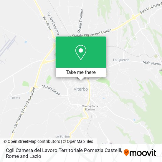 Cgil Camera del Lavoro Territoriale Pomezia Castelli map