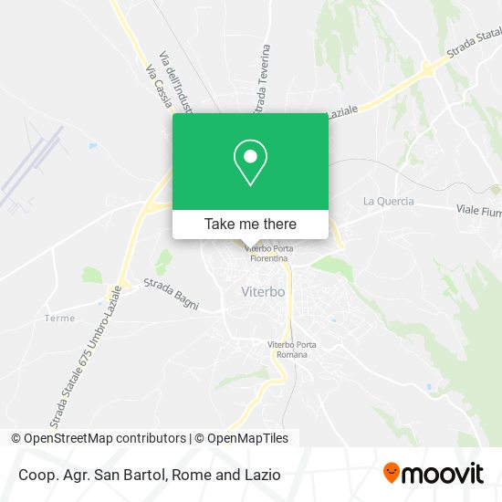 Coop. Agr. San Bartol map