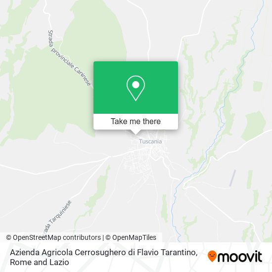 Azienda Agricola Cerrosughero di Flavio Tarantino map