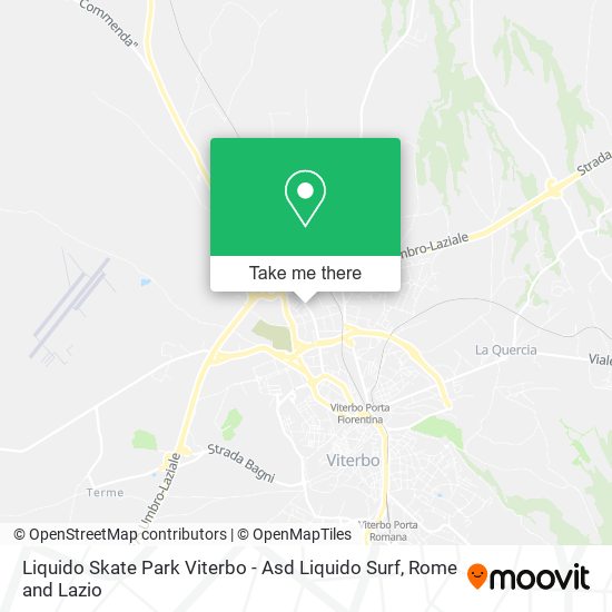 Liquido Skate Park Viterbo - Asd Liquido Surf map
