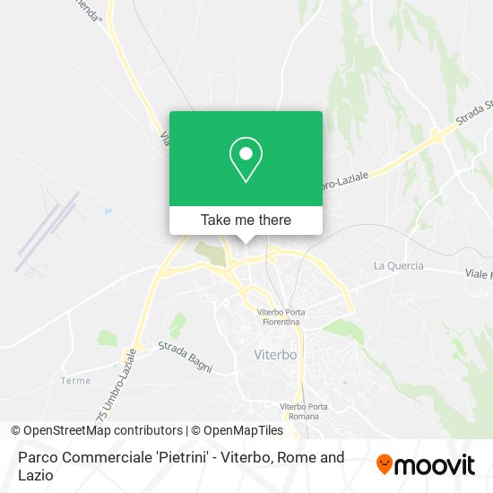 Parco Commerciale 'Pietrini' - Viterbo map