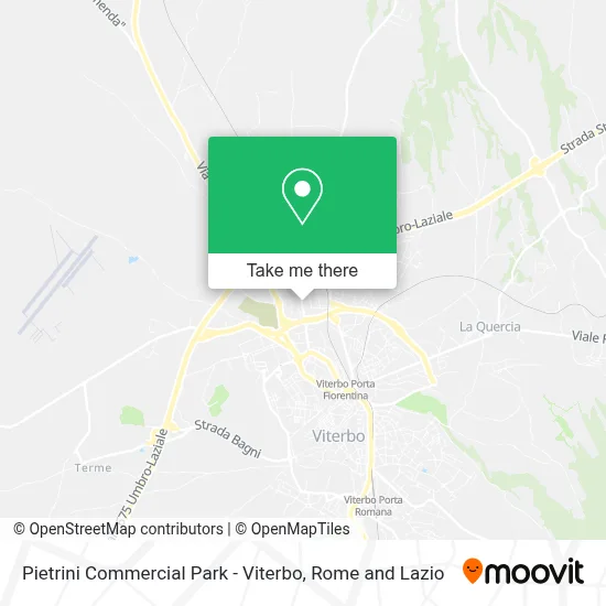 Pietrini Commercial Park - Viterbo map