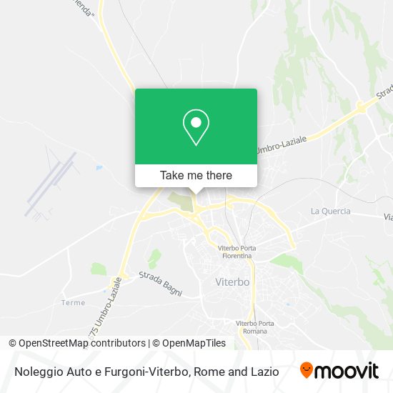 Noleggio Auto e Furgoni-Viterbo map