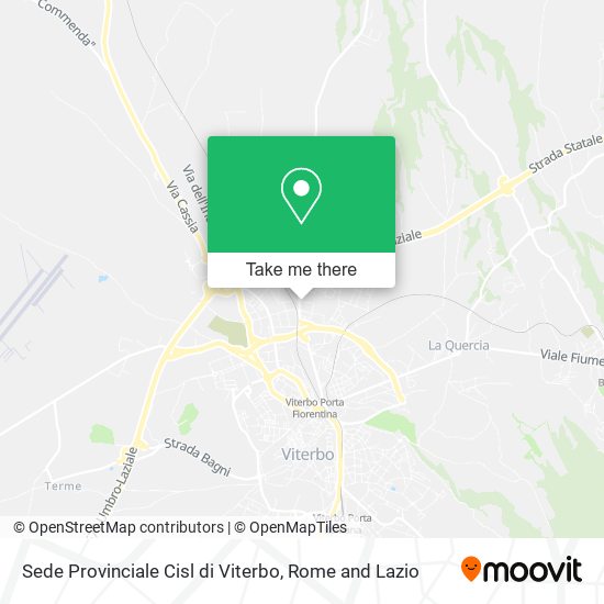 Sede Provinciale Cisl di Viterbo map