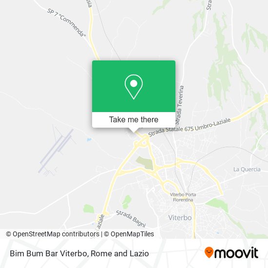 Bim Bum Bar Viterbo map