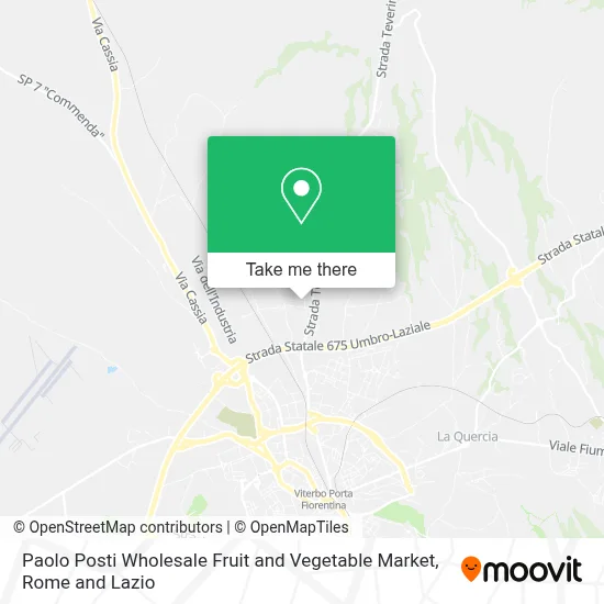 Paolo Posti Wholesale Fruit and Vegetable Market map
