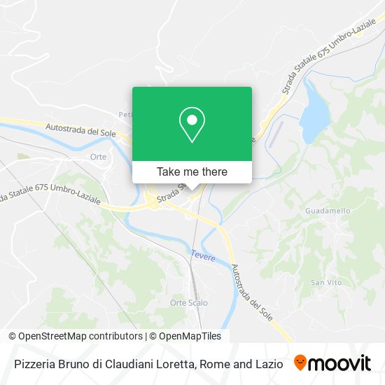 Pizzeria Bruno di Claudiani Loretta map