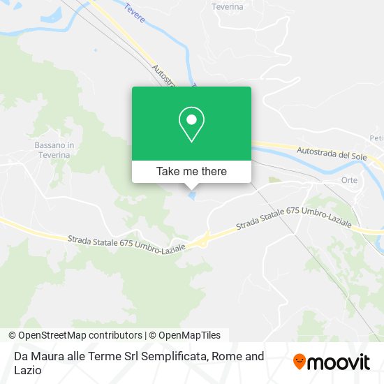 Da Maura alle Terme Srl Semplificata map