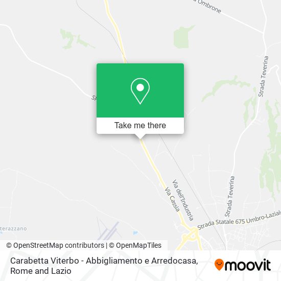 Carabetta Viterbo - Abbigliamento e Arredocasa map