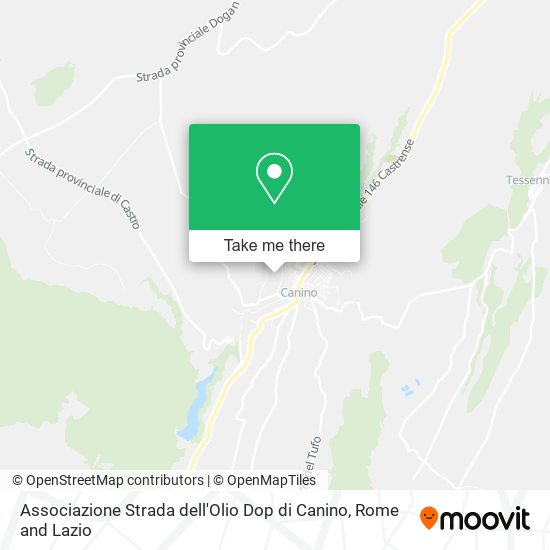 Associazione Strada dell'Olio Dop di Canino map