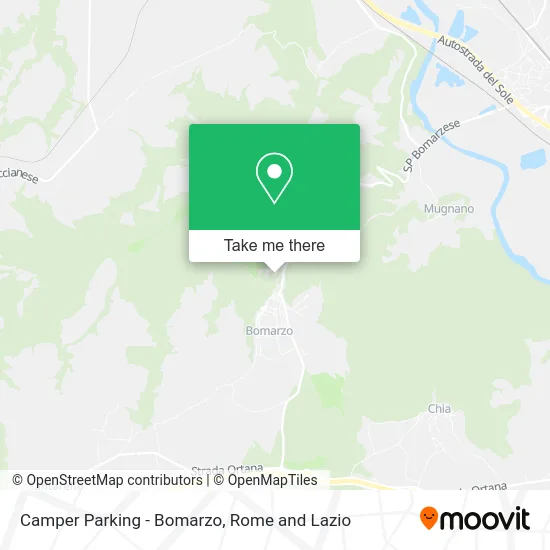 Camper Parking - Bomarzo map