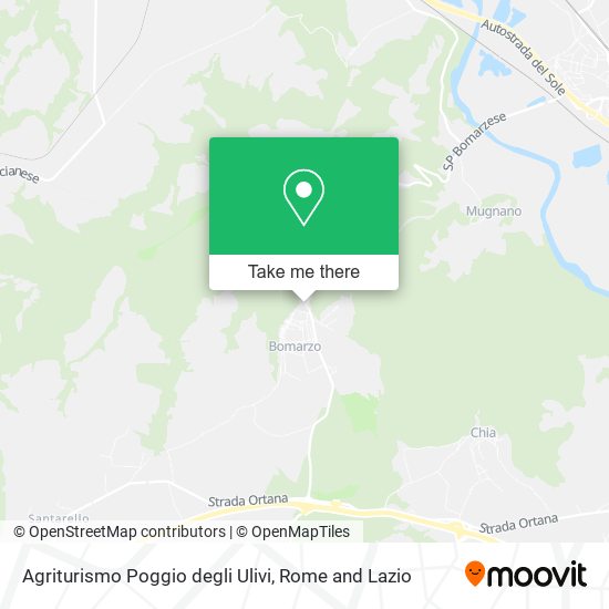 Agriturismo Poggio degli Ulivi map