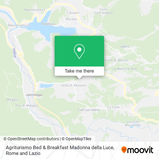 Agriturismo Bed & Breakfast Madonna della Luce map