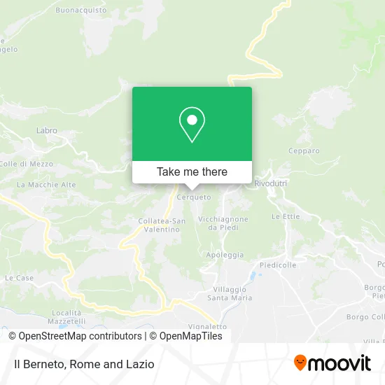 Il Berneto map