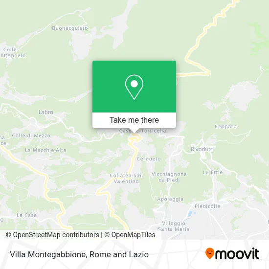 Villa Montegabbione map