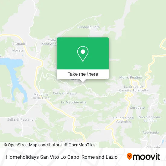 Homeholidays San Vito Lo Capo map