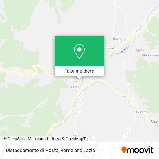 Distaccamento di Posta map