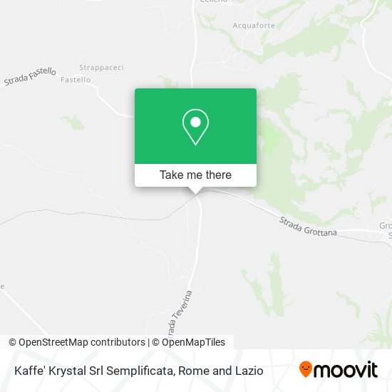 Kaffe' Krystal Srl Semplificata map