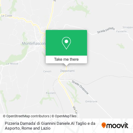 Pizzeria Damada' di Giannini Daniele.Al Taglio e da Asporto map