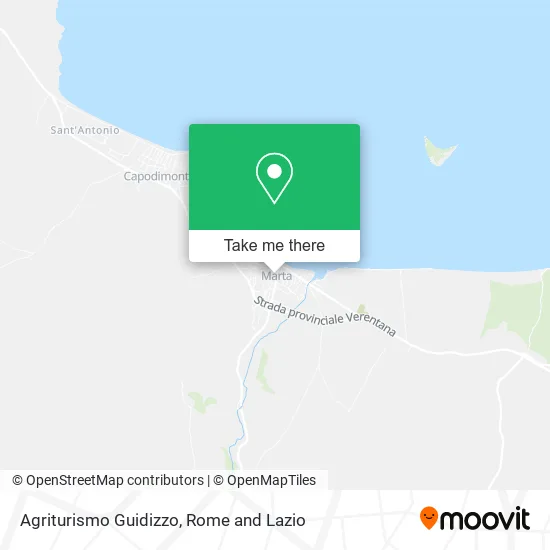 Guidizzo Agritourism map