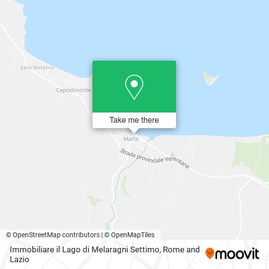 Immobiliare il Lago di Melaragni Settimo map