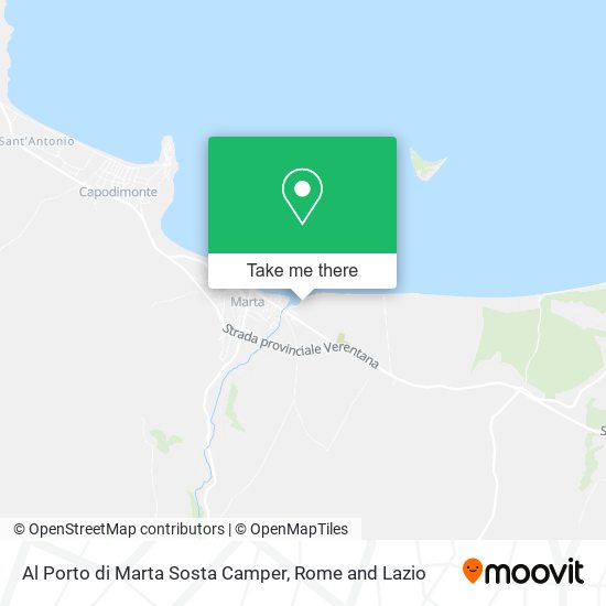 Al Porto di Marta Sosta Camper map