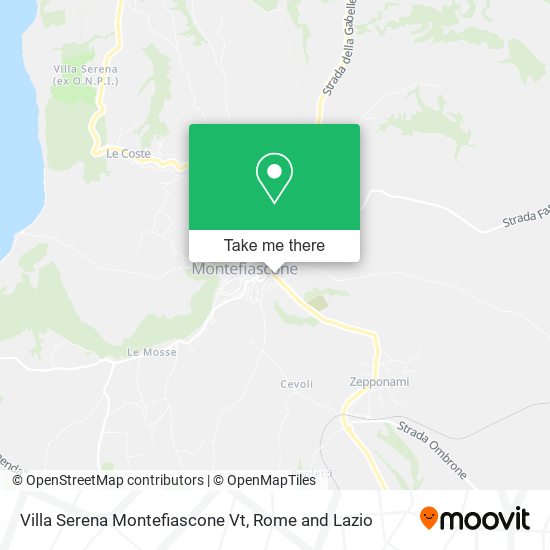 Villa Serena Montefiascone Vt map