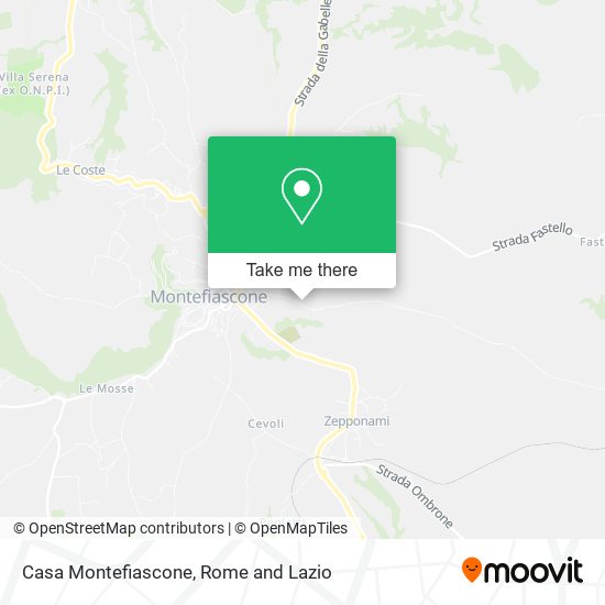 Casa Montefiascone map