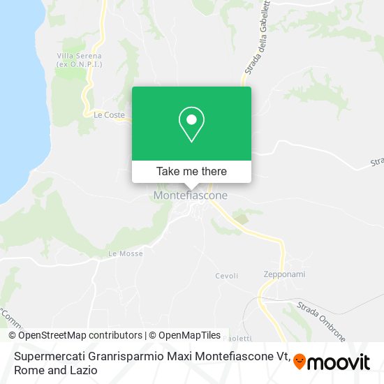 Supermercati Granrisparmio Maxi Montefiascone Vt map