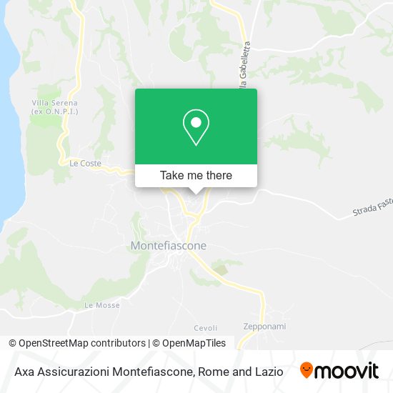 Axa Assicurazioni Montefiascone map