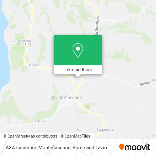 AXA Insurance Montefiascone map