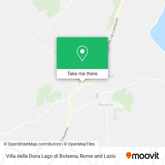 Villa della Duna Lago di Bolsena map