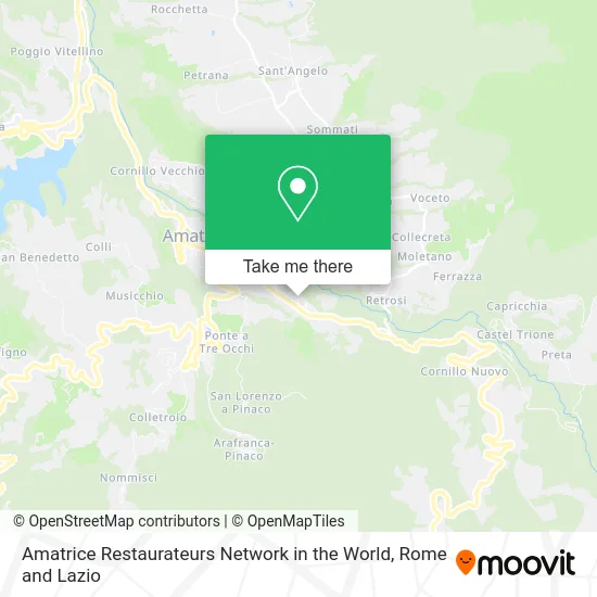 Amatrice Restaurateurs Network in the World map
