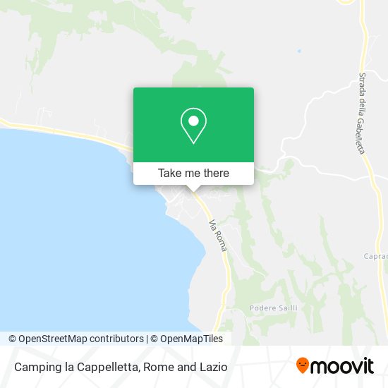 Camping la Cappelletta map