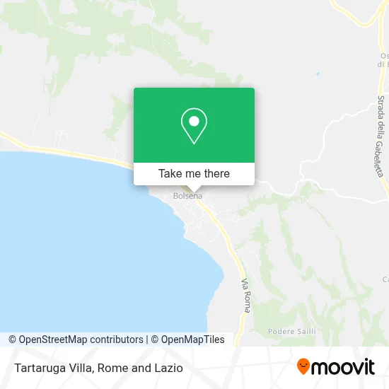Tartaruga Villa map