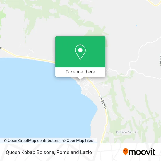 Queen Kebab Bolsena map