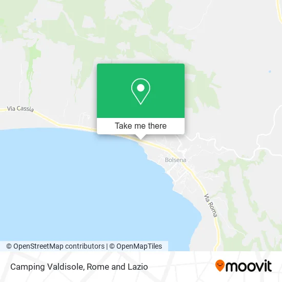 Valdisole Camping map