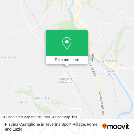 Piscina Castiglione in Teverina Sport Village map