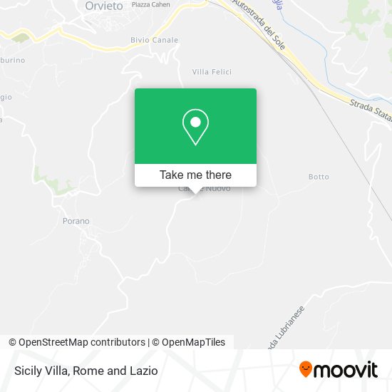 Sicily Villa map