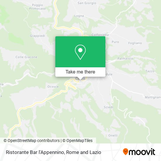 Ristorante Bar l'Appennino map