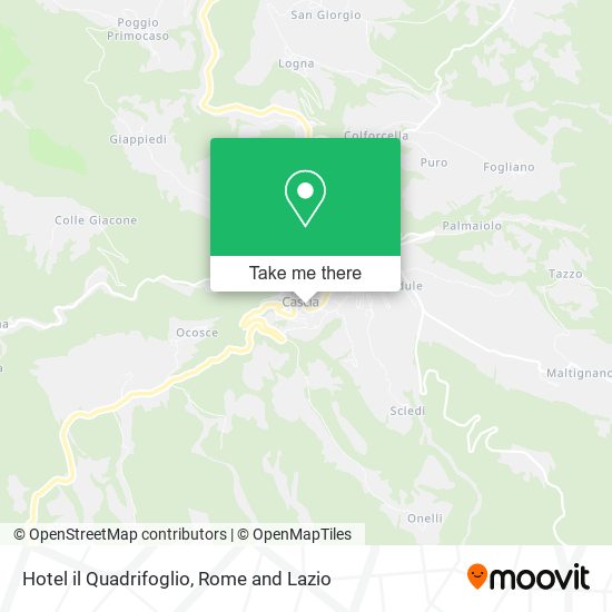 Hotel il Quadrifoglio map