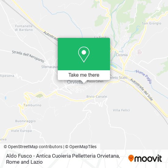Aldo Fusco - Antica Cuoieria Pelletteria Orvietana map