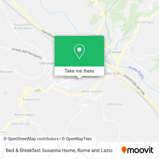Bed & Breakfast Susanna Home map