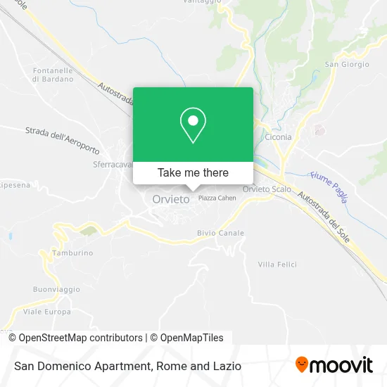 San Domenico Apartment map