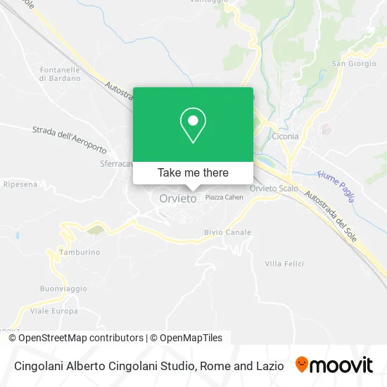 Cingolani Alberto Cingolani Studio map